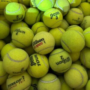 24 used tennis balls perfect for Dogs, Crafters or Kids!